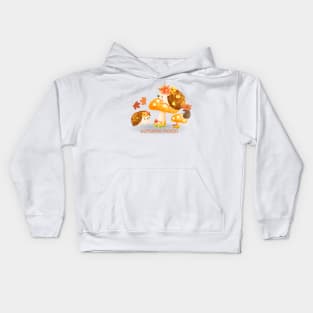 Mushrooms autumn mood Kids Hoodie